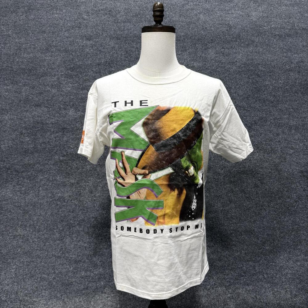 ABC Family The Mask Shirt Mens Large White Movie Graphic T-Shirt Cotton Tee